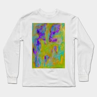 Peeking Purple Long Sleeve T-Shirt